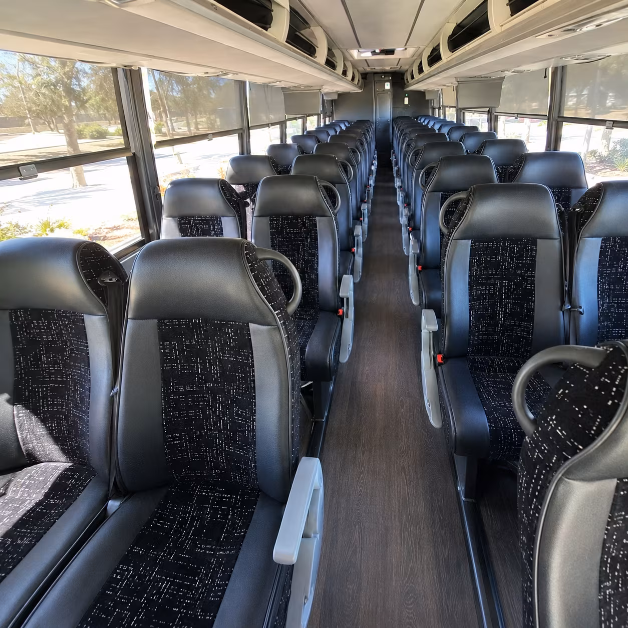 charter buses for corporate events and conferences at the trac center