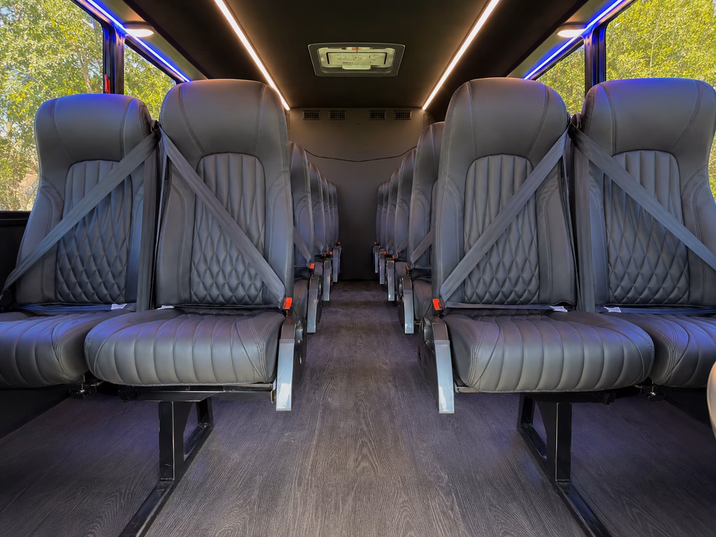 pasco 18 passenger minibus inside