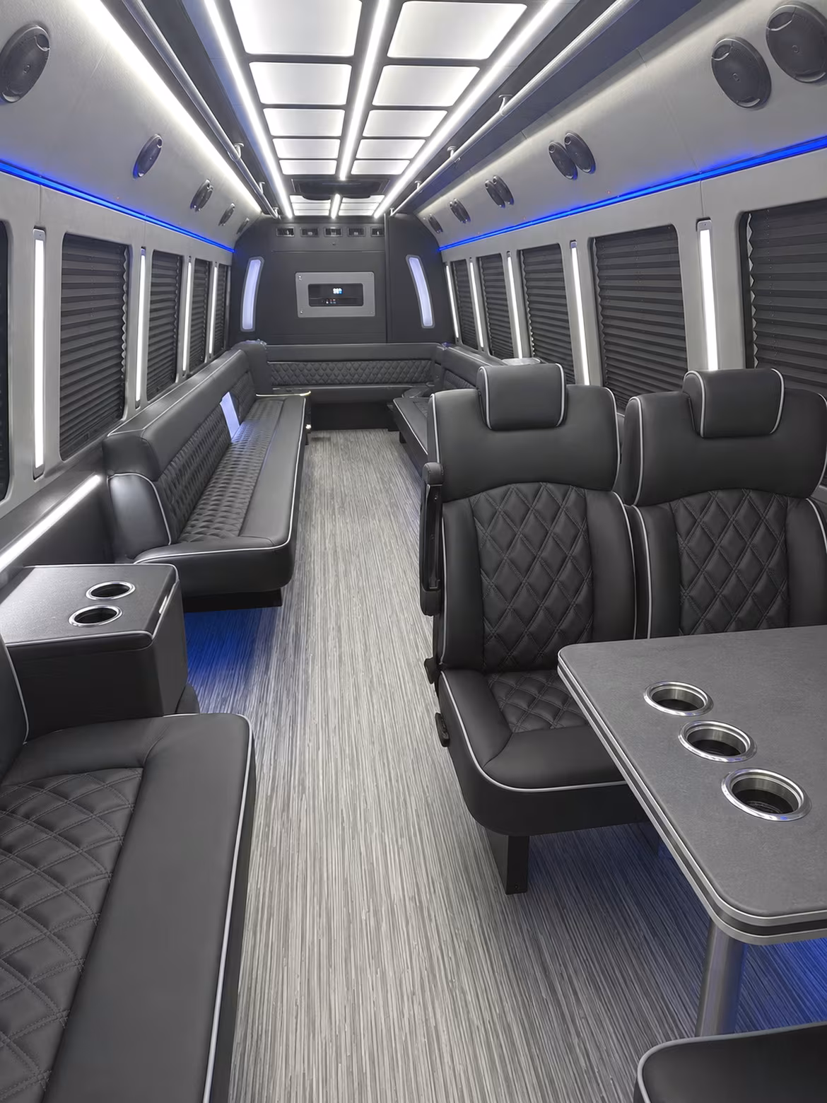 pasco 25 passenger party bus inside