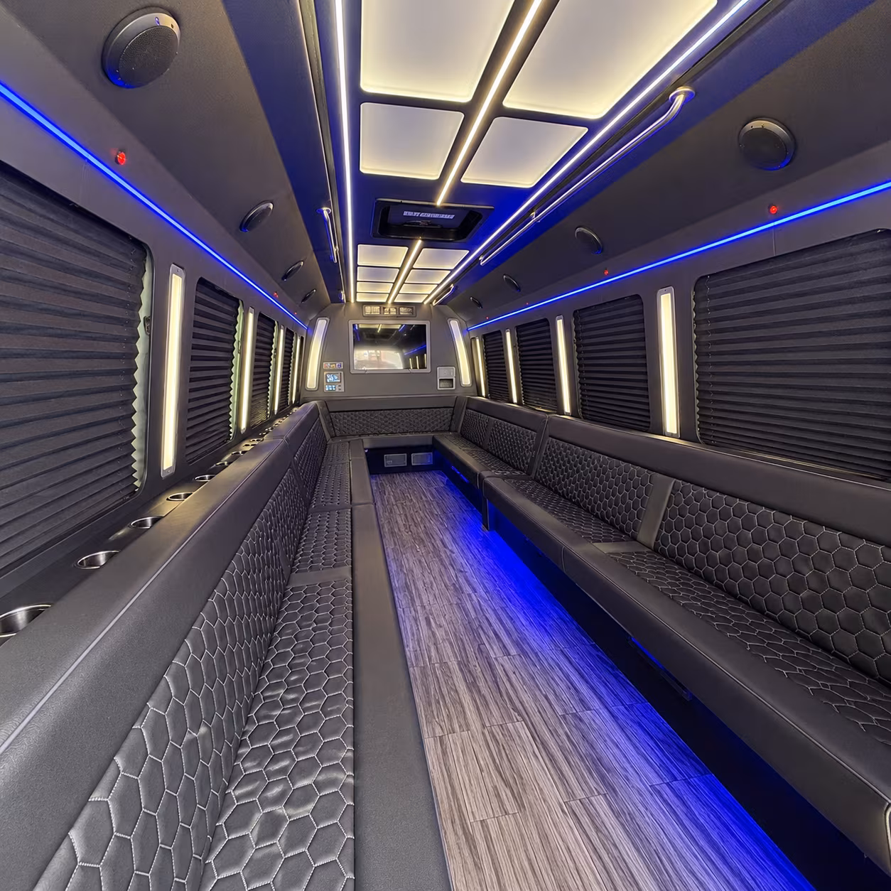 pasco 30 passenger party bus interior