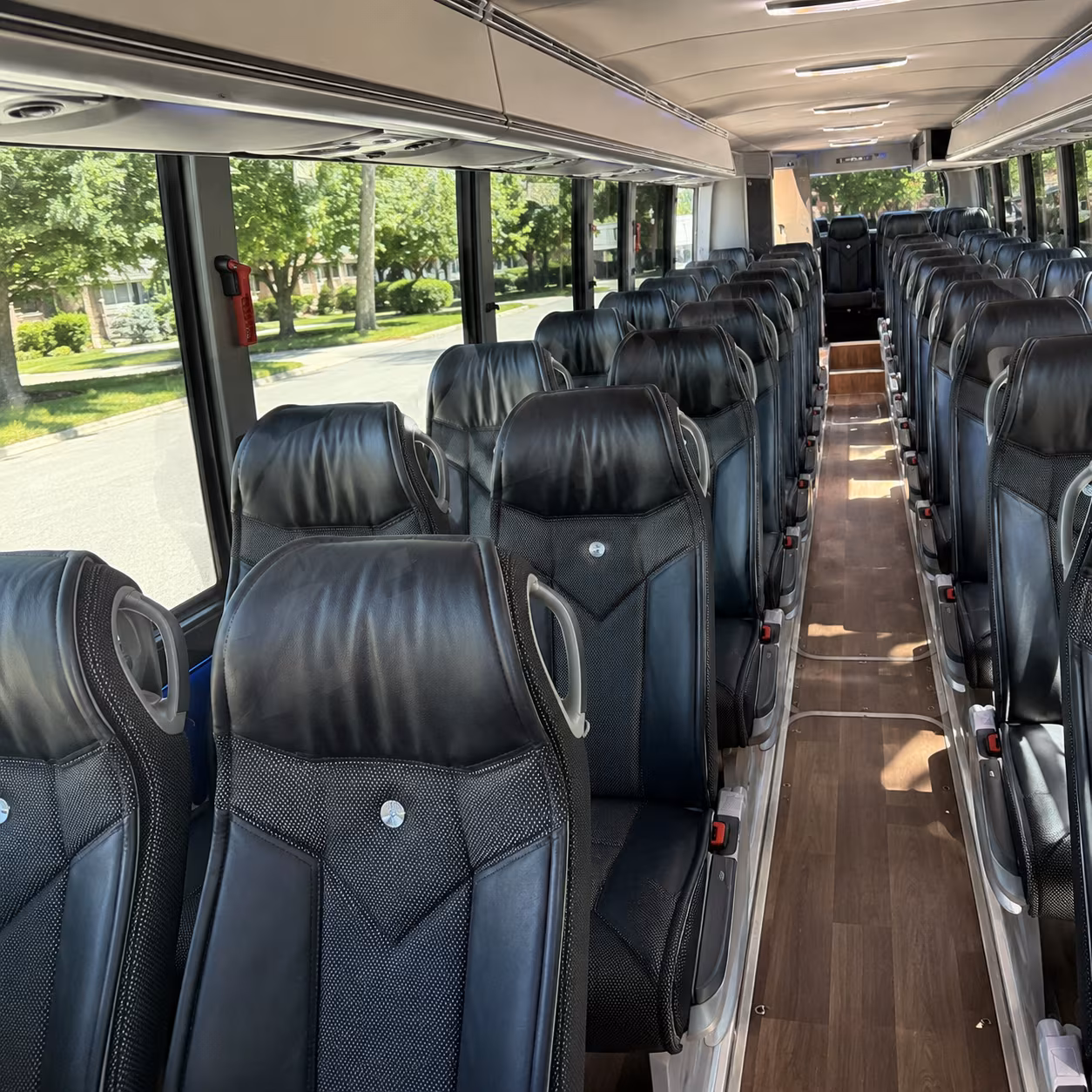pasco 40 passenger charter bus inside