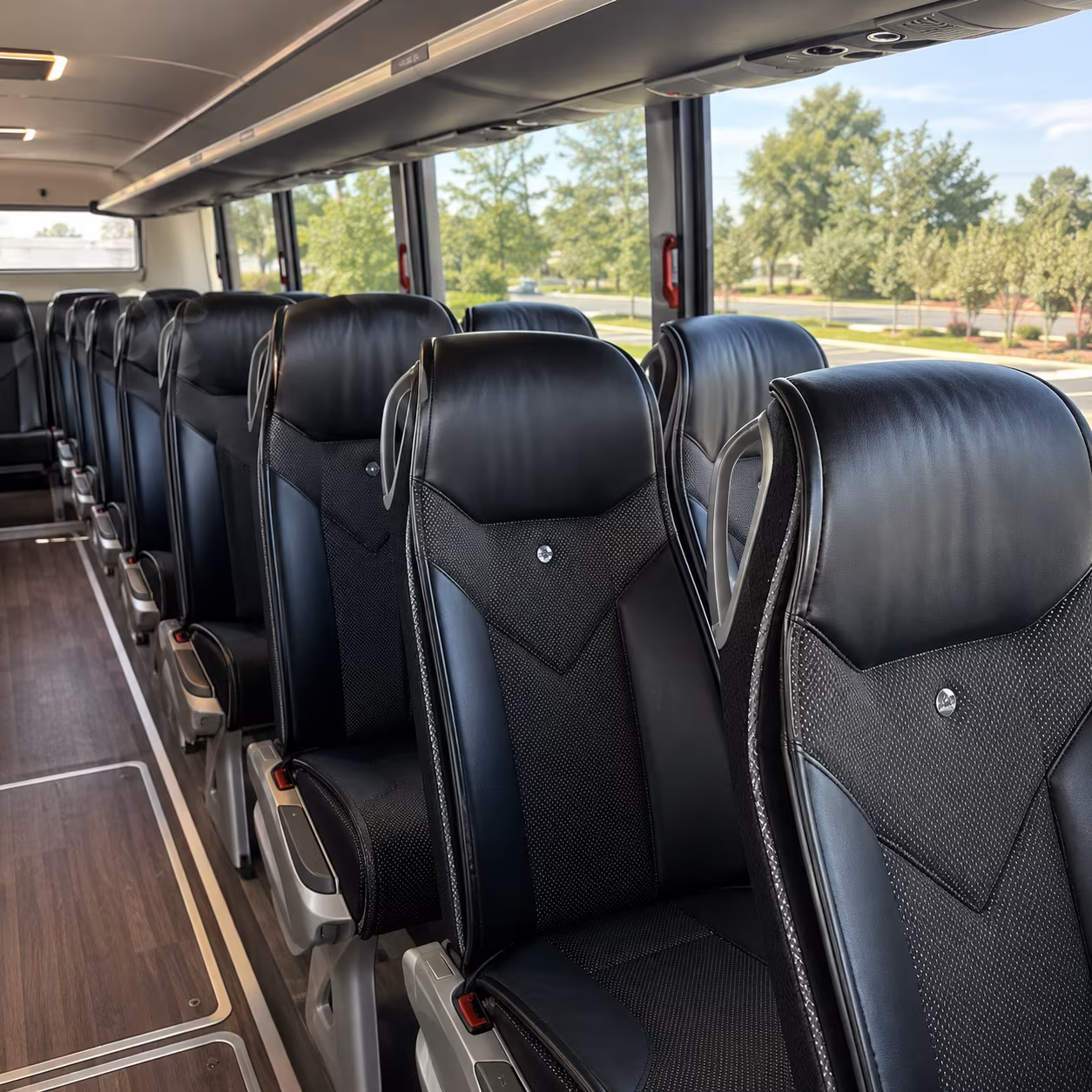 pasco 45 passenger charter bus interior